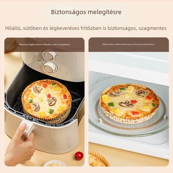 Olajfelszívó sütőpapír légsütőhöz és sütőhöz, pizza papírtálca, háztartási pergament a sütéshez