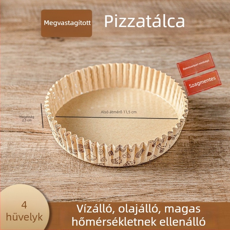 Olajfelszívó sütőpapír légsütőhöz és sütőhöz, pizza papírtálca, háztartási pergament a sütéshez