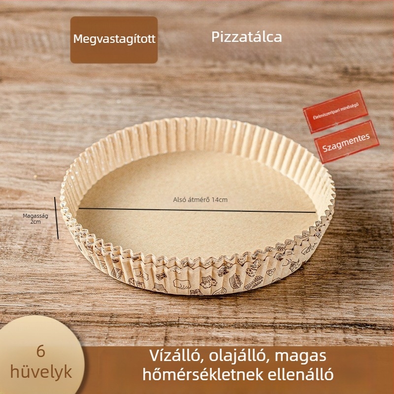 Olajfelszívó sütőpapír légsütőhöz és sütőhöz, pizza papírtálca, háztartási pergament a sütéshez