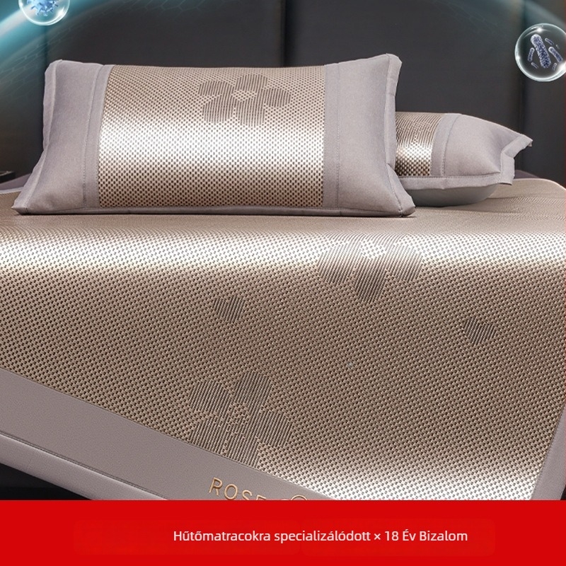 Összecsukható nyári jégselyem-rattan matrac, kétoldalas, A osztályú, anyáknak és csecsemőknek