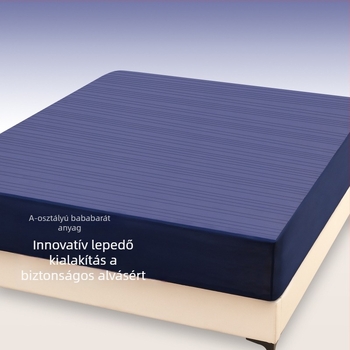 Ice Silk ágyneműhuzat és feszes lepedő szett, nyári hűsítés, egyszínű, quilt-stílus, méret 1,5 m, matracvédő