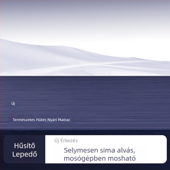 Ice Silk ágyneműhuzat és feszes lepedő szett, nyári hűsítés, egyszínű, quilt-stílus, méret 1,5 m, matracvédő