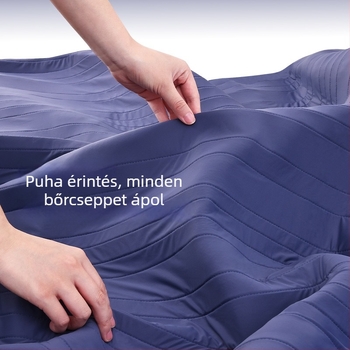 Ice Silk ágyneműhuzat és feszes lepedő szett, nyári hűsítés, egyszínű, quilt-stílus, méret 1,5 m, matracvédő