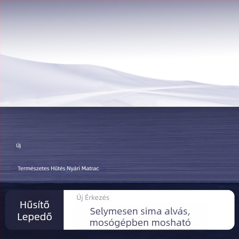 Ice Silk ágyneműhuzat és feszes lepedő szett, nyári hűsítés, egyszínű, quilt-stílus, méret 1,5 m, matracvédő