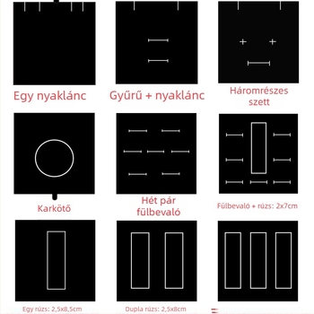 Rózsás ékszerdoboz nyaklánc és gyűrű számára