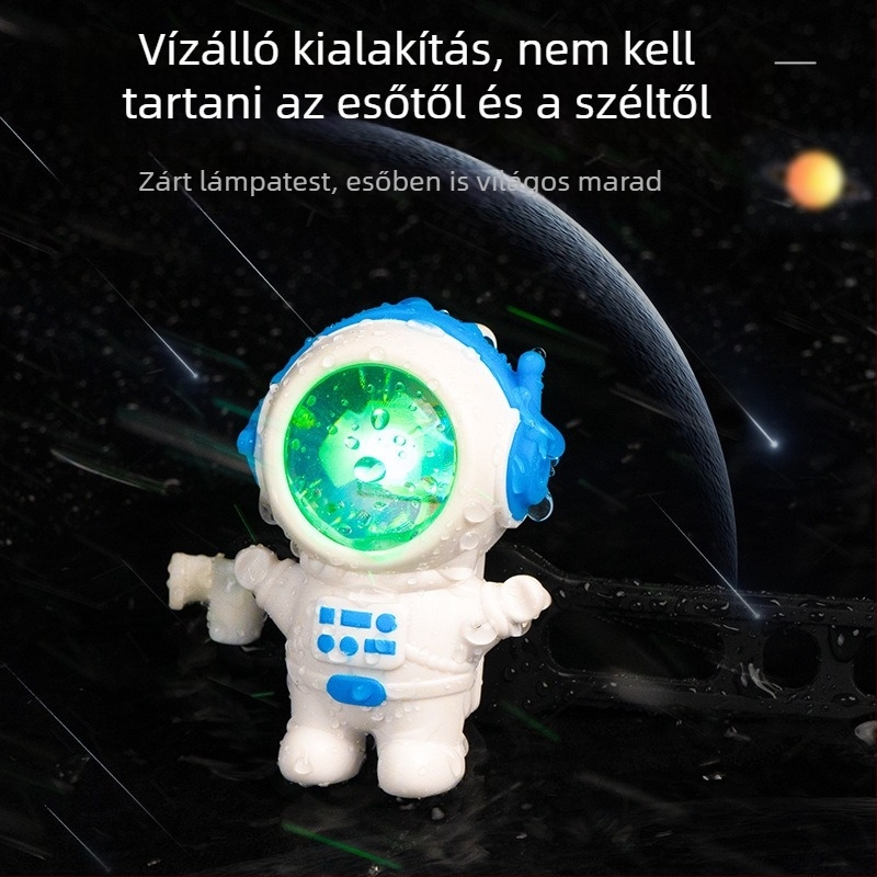 Új kerékpár hátsó lámpa USB töltéssel, űrhajós dizájnnal éjszakai biciklizéshez