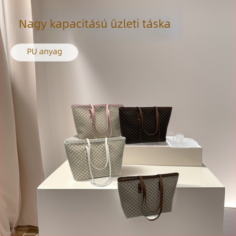 Nagy kapacitású női tote táska mindennapi utazáshoz, stílusos és egyedi tervezés, 2025-ös új modell, kifinomult textúra, kézitáska és válltáska