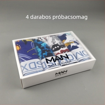 Átlátszó matt húzódó doboz fehérnemű és zokni csomagolásához logóval