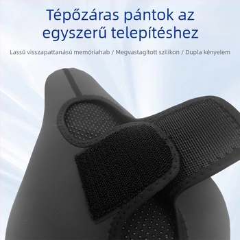 Szilikonból készült kerékpárnyeregborítás — rendkívül puha és vastag, univerzális út- és hegyi kerékpárokhoz, megakadályozza a nyereg okozta ülésfájdalmat, vízálló.