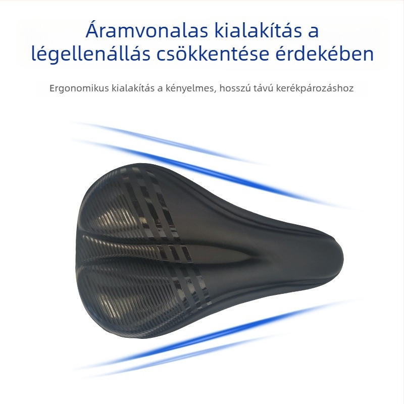 Szilikonból készült kerékpárnyeregborítás — rendkívül puha és vastag, univerzális út- és hegyi kerékpárokhoz, megakadályozza a nyereg okozta ülésfájdalmat, vízálló.