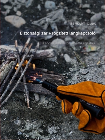 ISE MOUNT Fekete Szamuráj Gyújtó Kempinghez és BBQ-hoz — Szórópisztoly, Szélálló