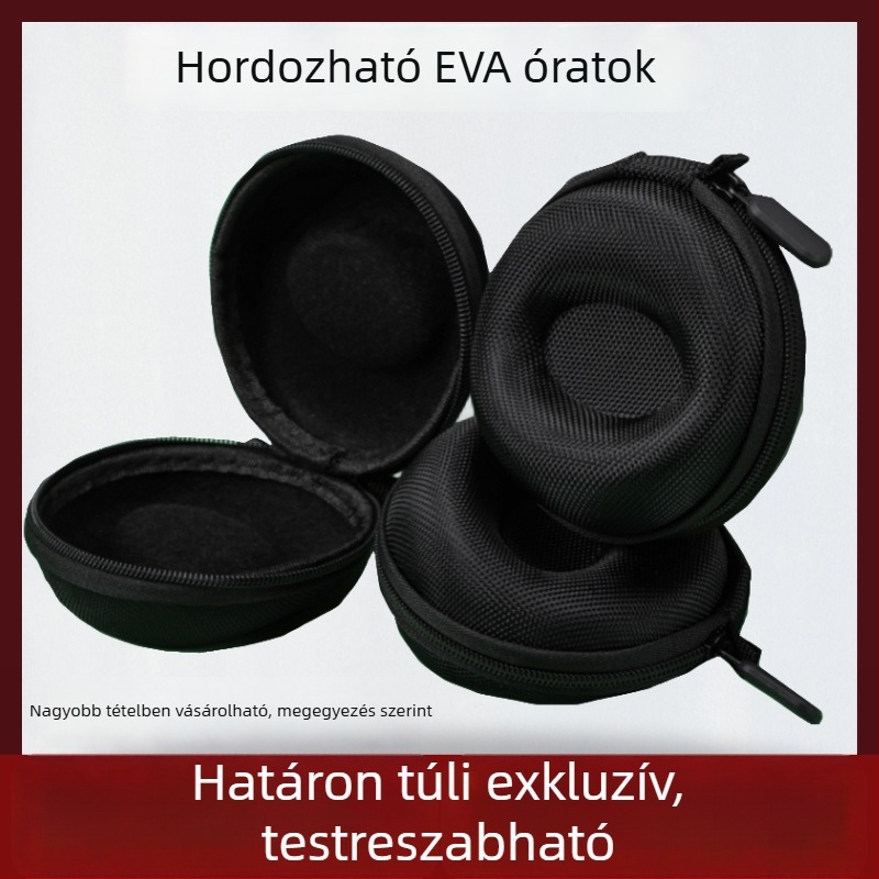 EVA óra tároló táska, univerzális vízálló ékszeres tároló doboz, divatos, kompakt utazó tok mechanikus óráknak