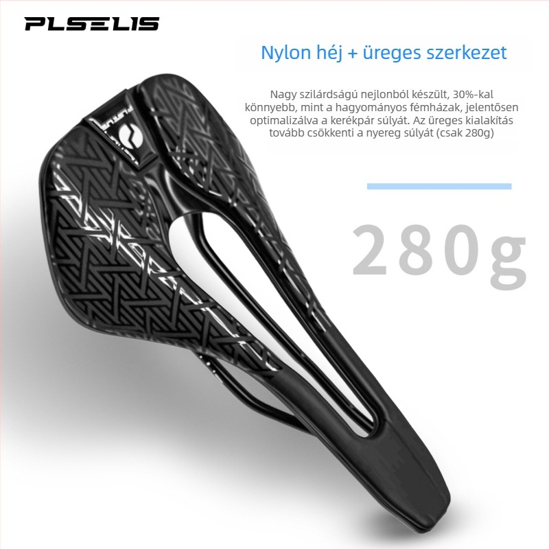 PLSELIS országúti és MTB kerékpárhoz való ülés üreges felépítéssel, nylon lemez, légáteresztő és könnyű