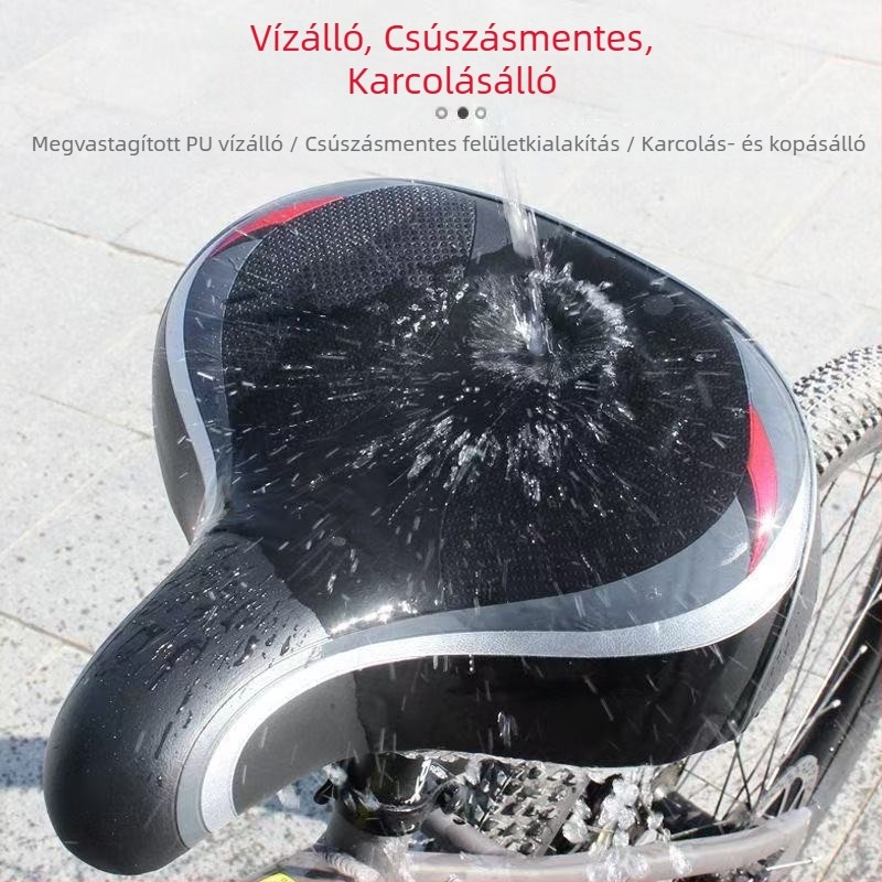 Hegyi kerékpárnyereg, univerzális üléspárna, klasszikus nagy méretű nyereg, vízálló és csúszásmentes, kerékpár kiegészítő