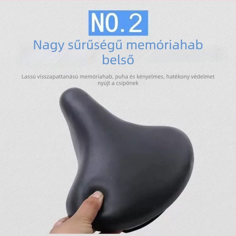 Univerzális női kerékpárnyereg párna, szélesebb és vastagabb