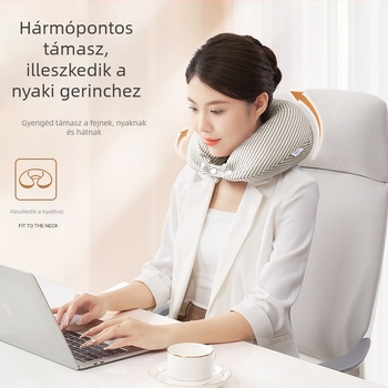Thaiföldi latex U-formájú nyakpárna utazáshoz és alváshoz repülőgépen