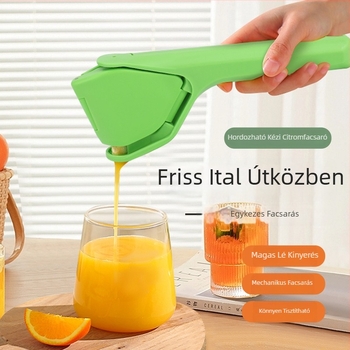 Többfunkciós kézi citromfacsaró, hordozható otthoni gyümölcsprés