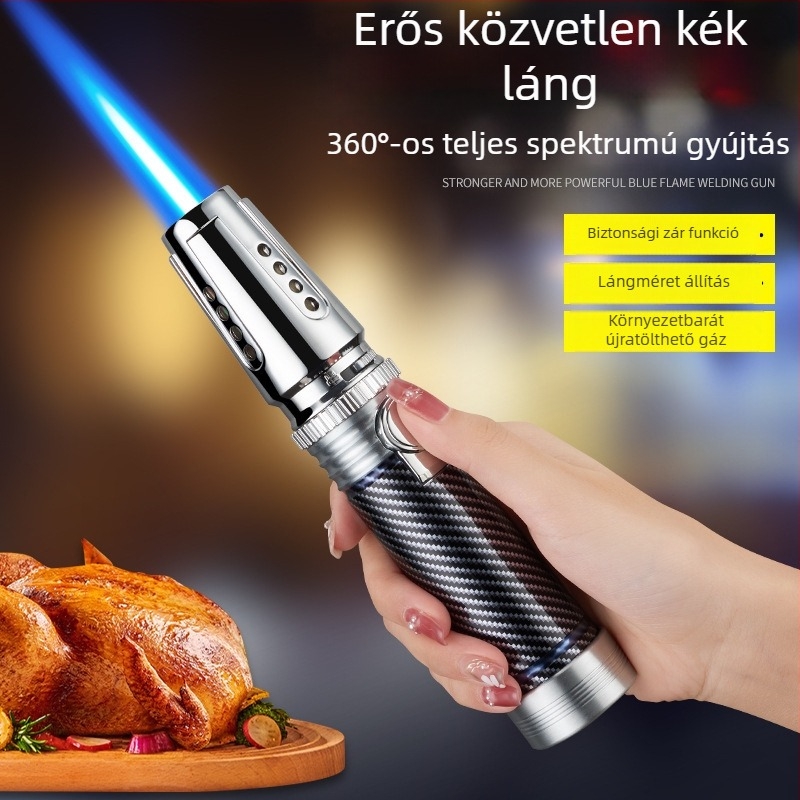 DB606 Szélvédett szivargyújtó permetező pisztollyal, hordozható kültéri grillhez