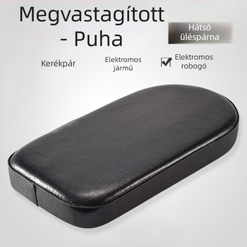 Megerősített hátsó ülőpárna kerékpárhoz — puha utas párna, kompatibilis elektromos kerékpárokkal, kényelmes gyermekülés