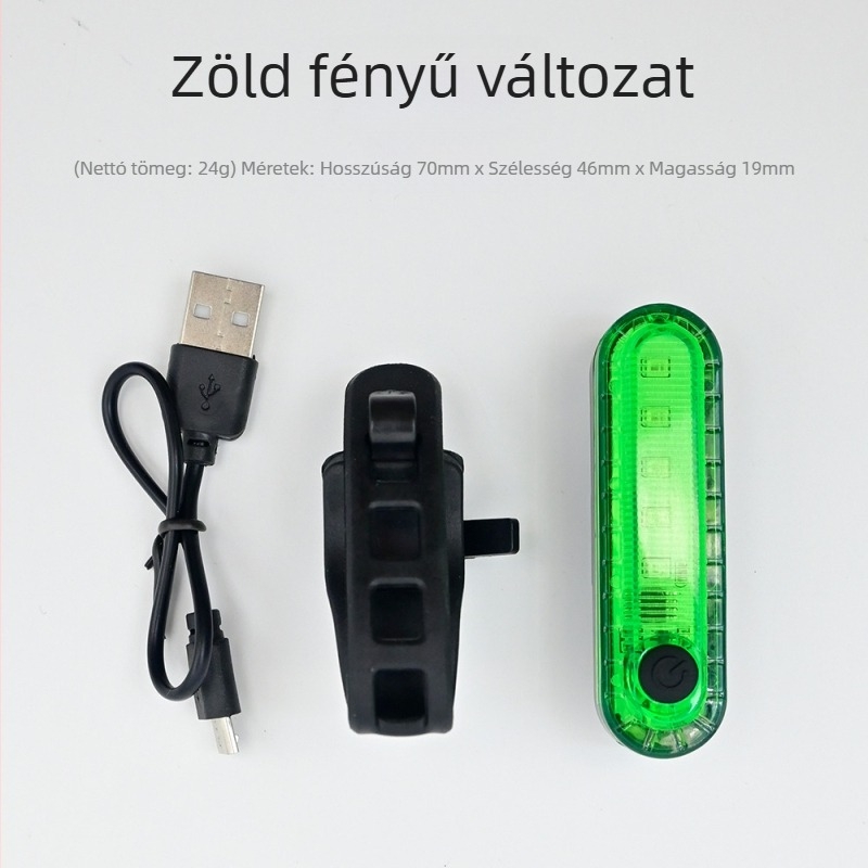 USB töltésű kerékpár hátsó lámpa éjszakai vezetéshez, MTB hátsó lámpa kiegészítő