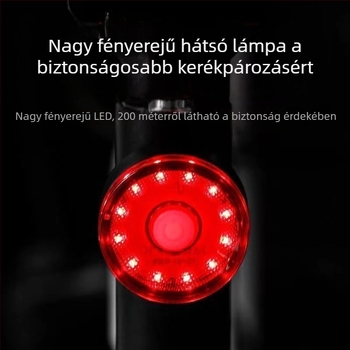 Magas fényerősségű kerékpár hátsó lámpa hegyi és országúti kerékpárokhoz