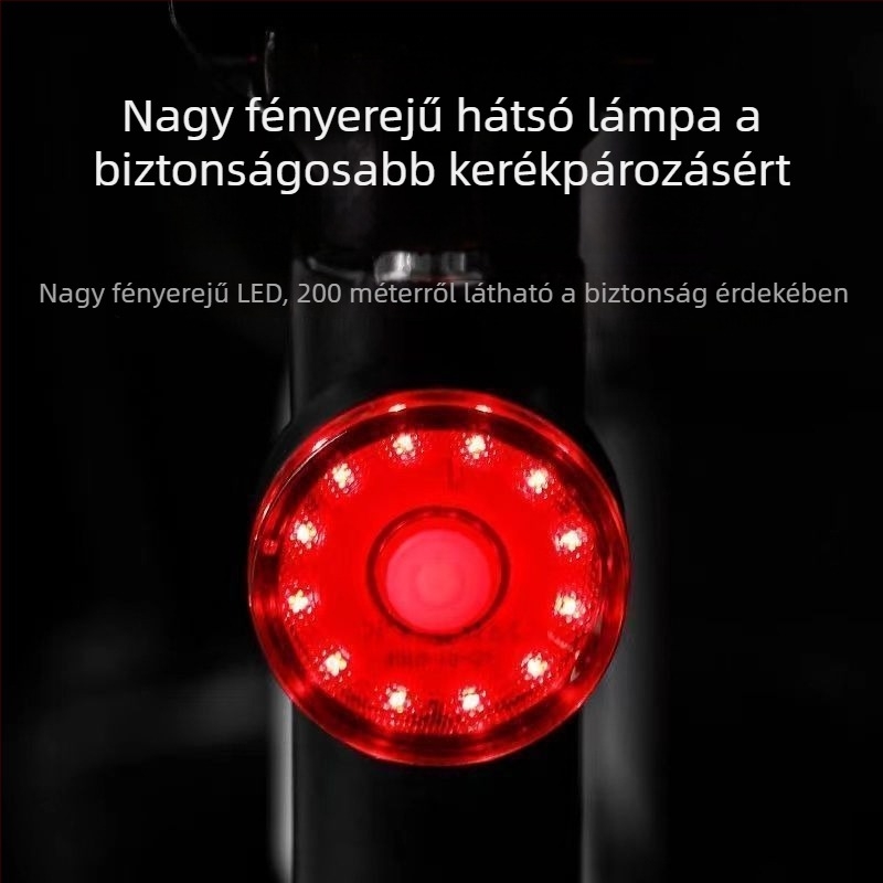 Magas fényerősségű kerékpár hátsó lámpa hegyi és országúti kerékpárokhoz