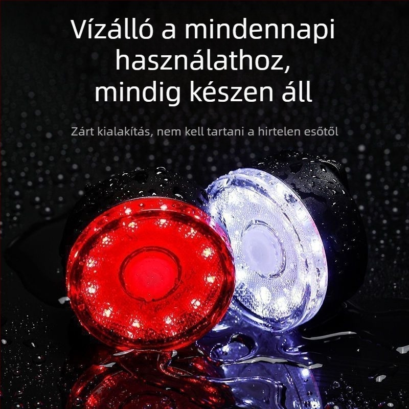 Magas fényerősségű kerékpár hátsó lámpa hegyi és országúti kerékpárokhoz
