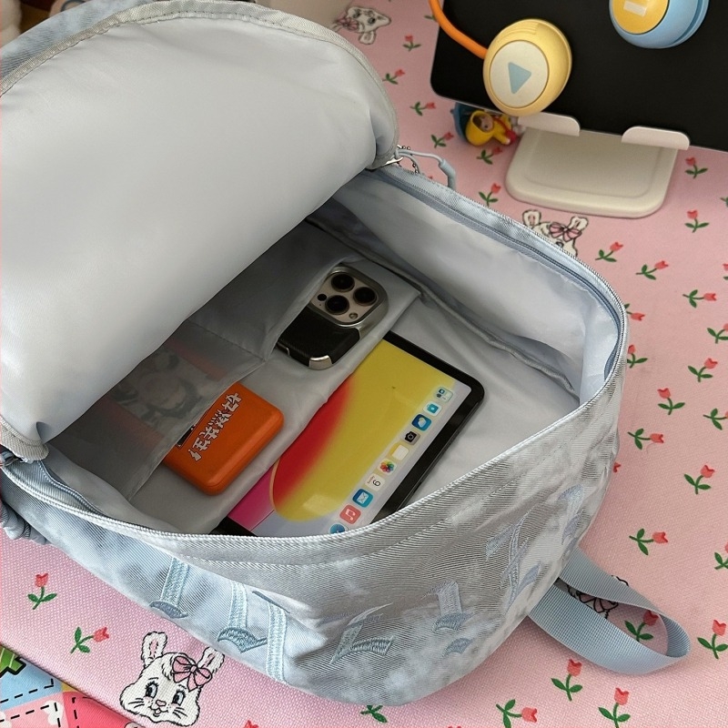 Nylon hátizsák nőknek – Harajuku stílus, lányos, művészi hangulat, iskolai táska, 14 hüvelykes laptophoz, 20–35 L