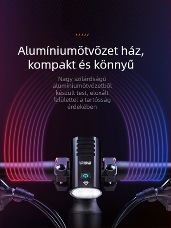 Futaihong Y8 kerékpárfény hegymászó kerékpárhoz – ultra‑fényes LED, alumíniumötvözet, vízálló