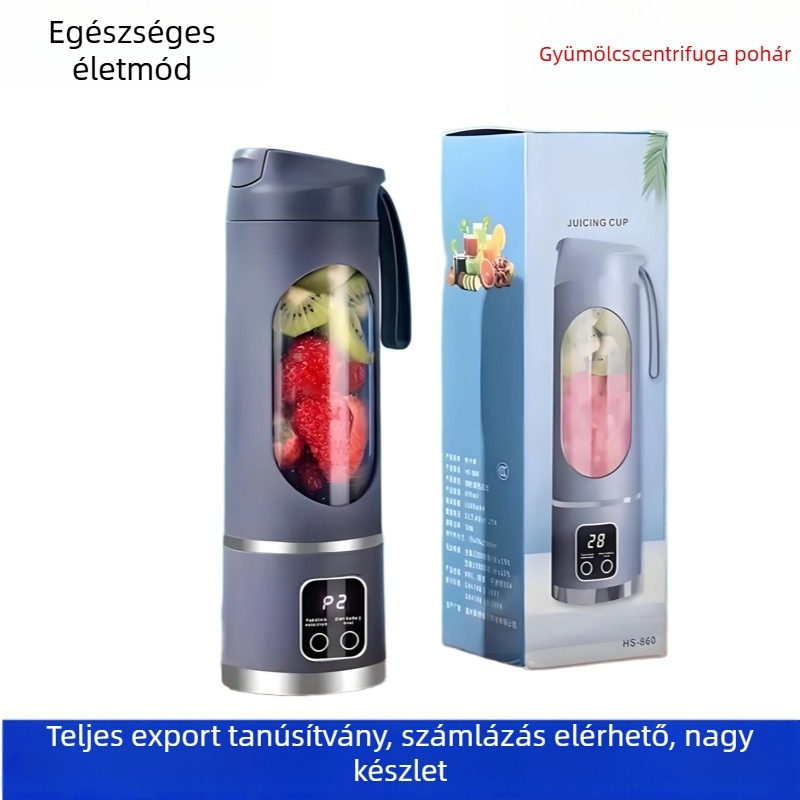 Hordozható háztartási elektromos gyümölcslé készítő, mini gyümölcslé pohár, többfunkciós gyümölcslé készítő