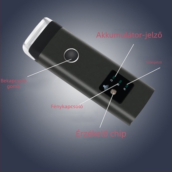 Elülső lámpa és kerékpár kürtje hegymászó kerékpárhoz USB töltéssel és intelligens szenzorral