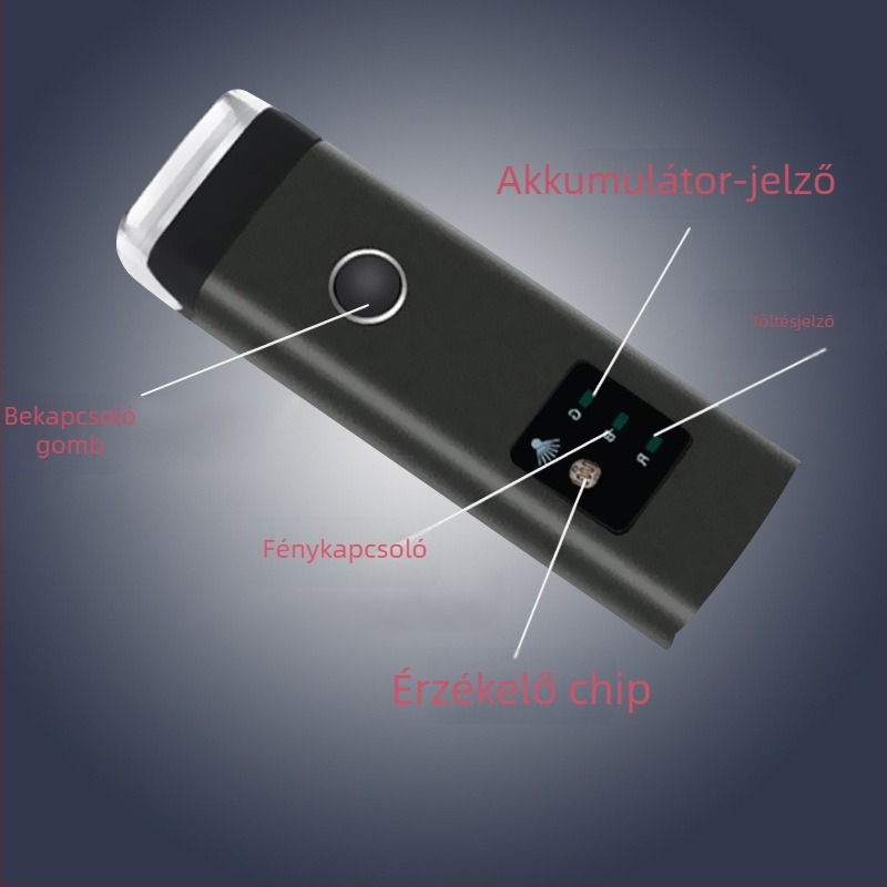 Elülső lámpa és kerékpár kürtje hegymászó kerékpárhoz USB töltéssel és intelligens szenzorral