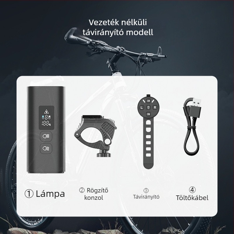 Új kerékpárfény vágási vonallal, ultranagy látómezővel, hegyi és országúti kerékpárokhoz, hosszú éjszakai üzemidő