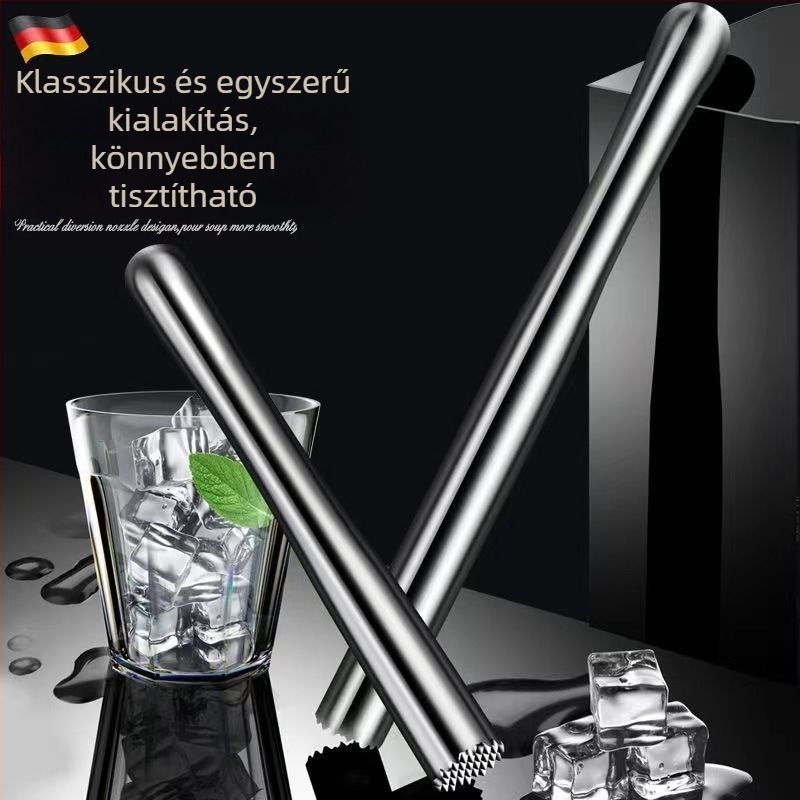 Rozsdamentes acél gyümölcsmorzoló, citromkalapács, kézi prés az tej-tea készítéséhez, jégzúzó