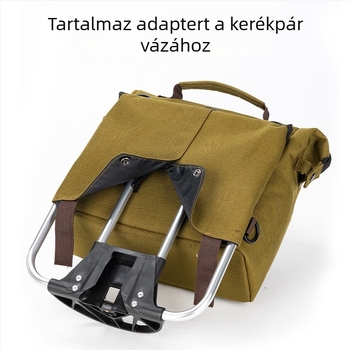 Xiaobu összecsukható kerékpáros táska, Pig Nose Bag, 9 literes kapacitás, városi közlekedésre és utazáshoz, adapterrel