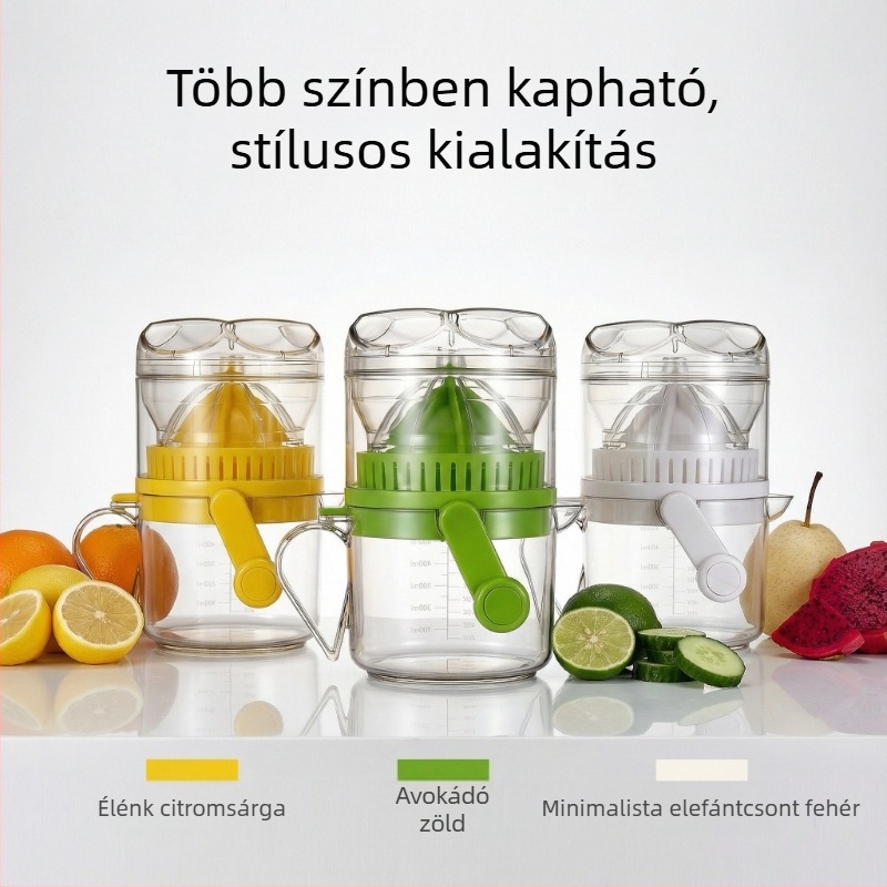 Házi használatra készült kézi gyümölcsprés, mini kézi nyomó narancs és citrom számára, gyümölcslé prés, friss gyümölcslé, nem elektromos