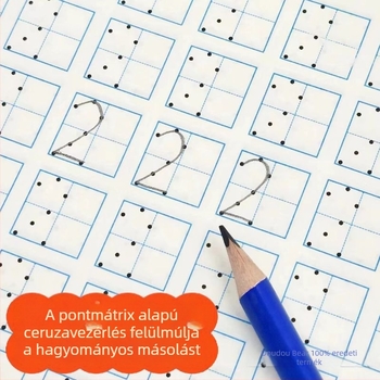 Pinyin és a számok követése gyerekeknek: íráskészség-tréning pontmátrixos kontrollal és radikál gyakorlatok