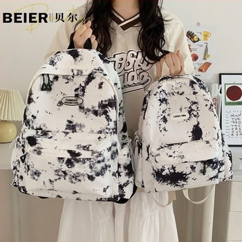 Bell Tie-Dye niche japán stílusú iskolatáska, egyszerű és elegáns, kiváló minőségű középiskolások és gimnázisták számára