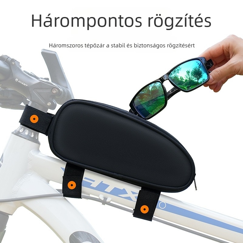 Vízálló keret táska kerékpárhoz, univerzális MTB- és országúti kerékpárokhoz, előre felső csőn tároló- és szerszáztáska