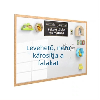 Eltávolítható mágneses fehér tábla falra, 60×90 cm; irodai és otthoni használatra, gyermekek oktatására és rajzolására, nem okoz kárt a falban