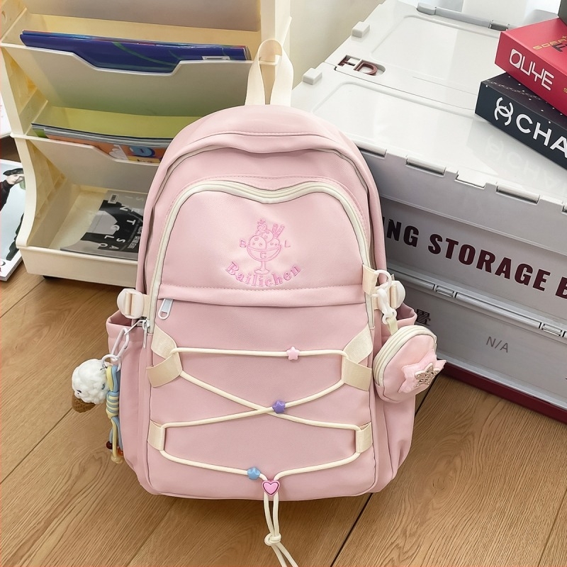Uniszex hátizsák Harajuku ihletésű koreai stílussal, nagy kapacitású 20–35 liter, nylon vízálló, campus használatra, 15 colos laptophoz