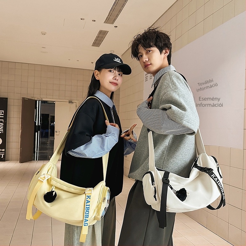 Harajuku sokoldalú, nagy kapacitású crossbody táska férfiak és nők számára, utazásokhoz pároknak, japán stílus, sportos mindennapokra