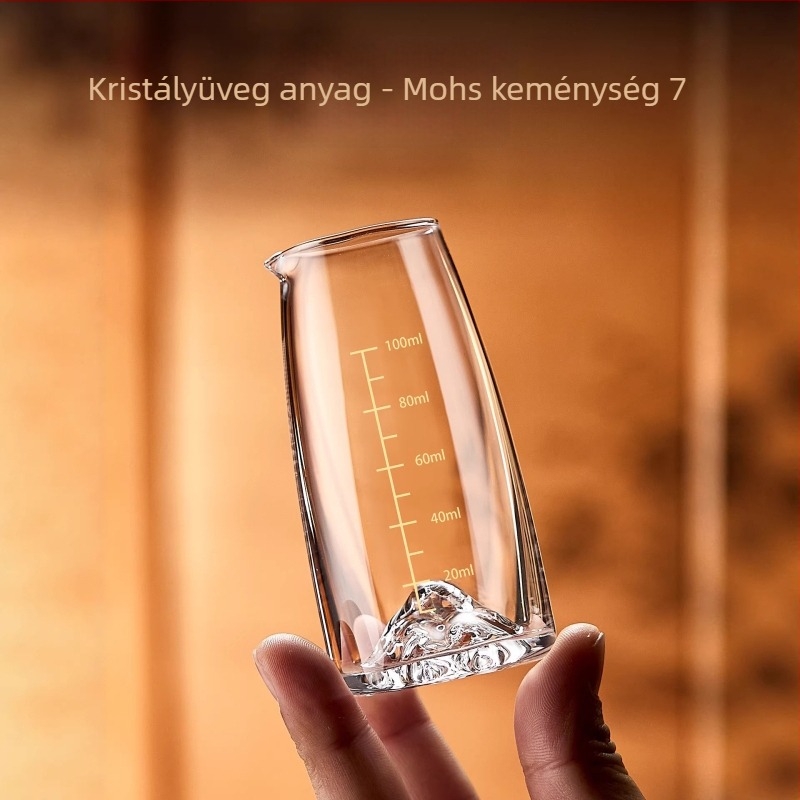 Kristály bordekanter mérő-skálával, otthoni és üzleti használatra