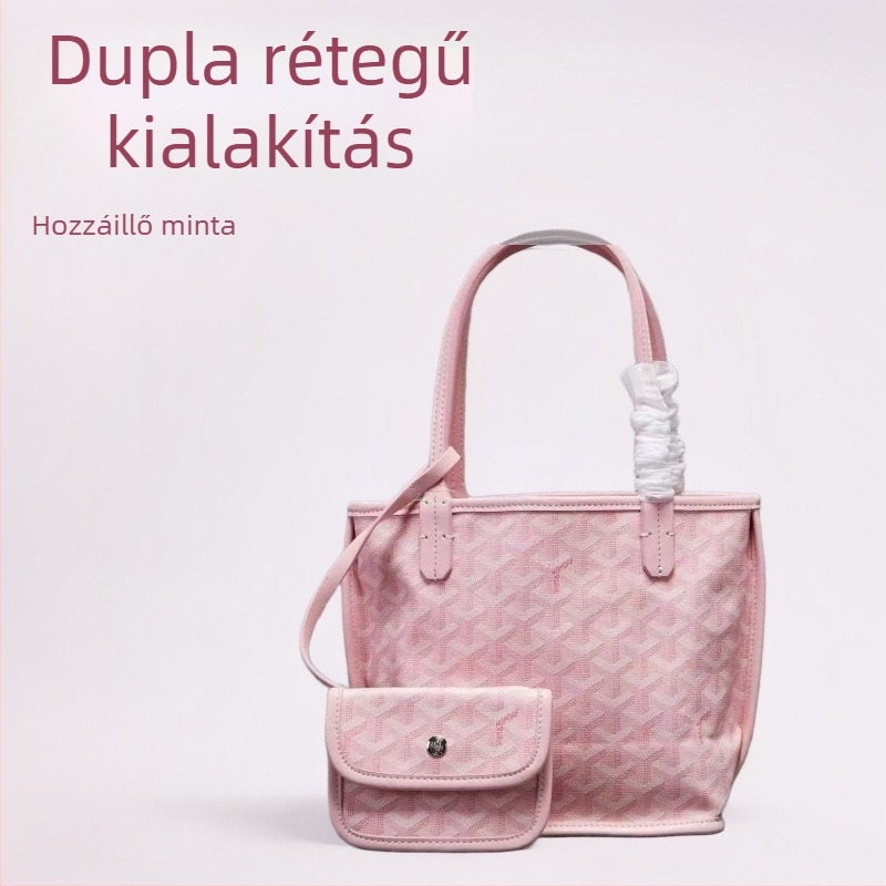 Dogtooth mini tote táska nőknek belső zsebbel, divatos mindennapi bevásárló táska