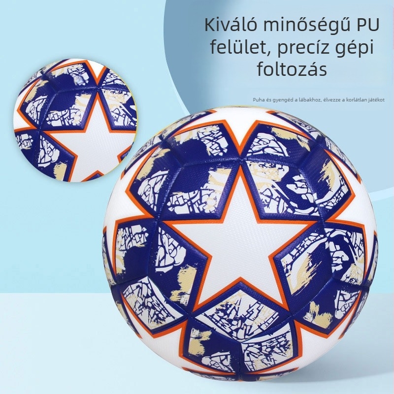 KATA Foci Világbajnokság Modell No.4 és No.5 Edzőlabda PU Anyag, Robbanásbiztos Logó Dizájn, Fan Verzió Stílusban