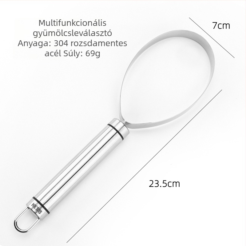 304 rozsdamentes acél gyümölcspép szeparátor, mag- és húselválasztó eszköz dinnyéhez