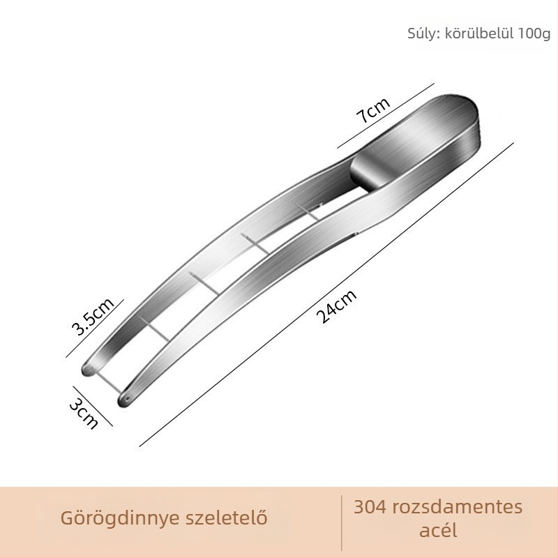 304 rozsdamentes acél dinnyeszélelő és kockázó eszköz, háztartási gyümcs szeletelő, pulpa formázó