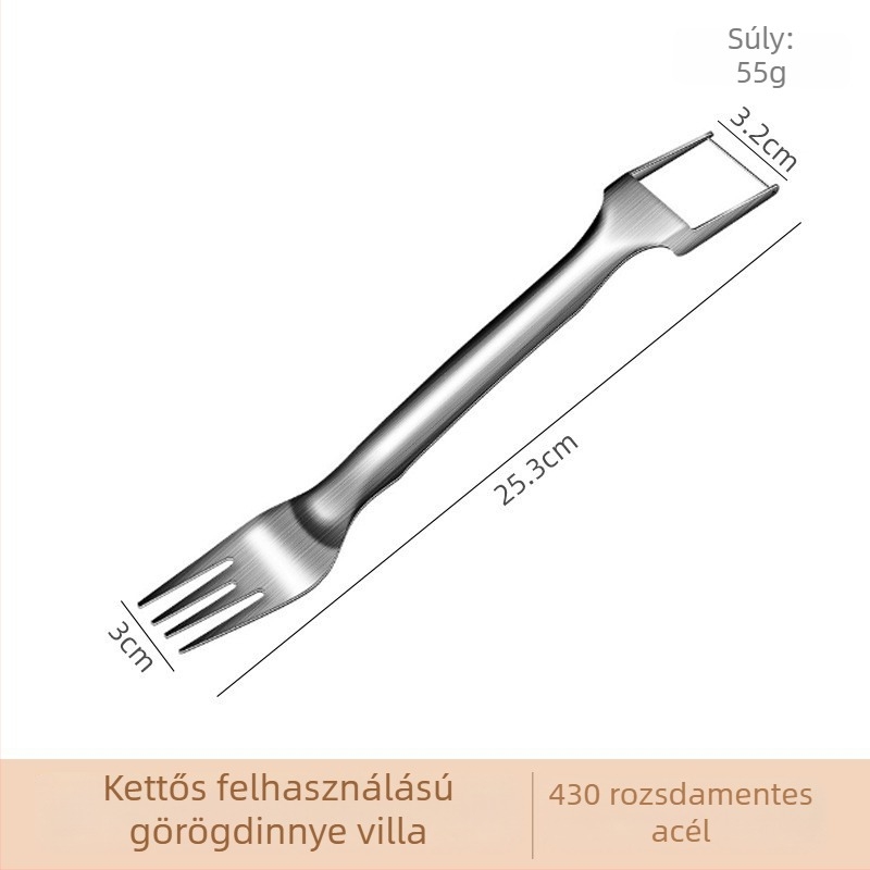 304 rozsdamentes acél dinnyeszélelő és kockázó eszköz, háztartási gyümcs szeletelő, pulpa formázó