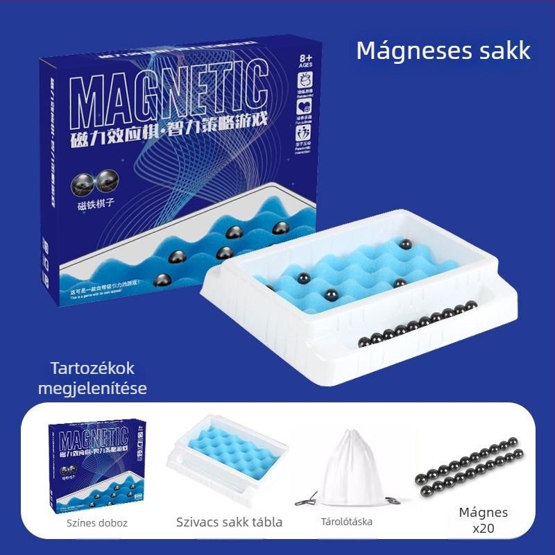 Mágneses harci sakk - Szülő-gyerek interaktív asztali játék