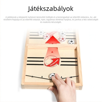 Két játékos, fából készült asztali játék gyerekeknek — családi interakció és oktató jellegű